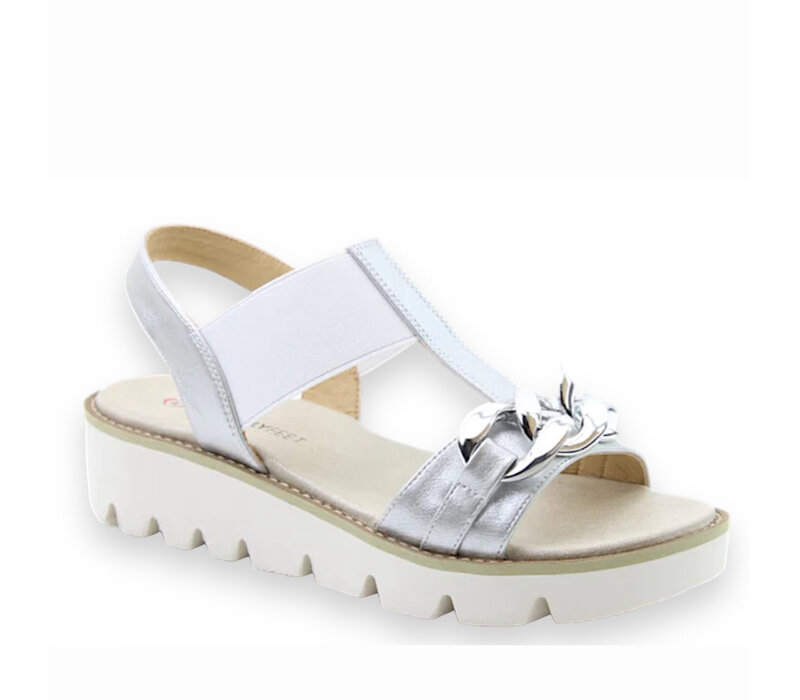 Heavenly Feet LULU Silver Sandals