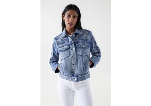 SALSA Salsa 21008186 Decorative Denim Jacket