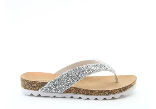 Heavenly Feet Heavenly Feet CROCUS Silver Glitter Toe Post