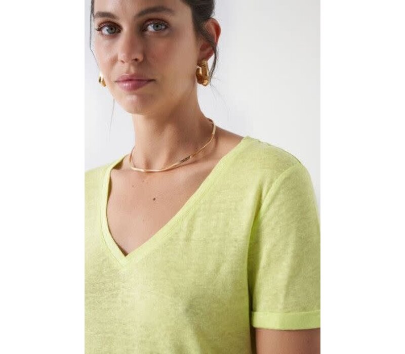 Salsa 21008469 Flax T-Shirt in Lime