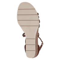 Caprice 28312 Cognac/Gold Wedge Sandals