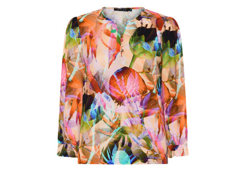 Micha S/S Micha 174 171 Tropical Print Blouse