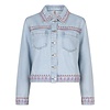 EsQualo 12214 Embroidered Denim Jacket