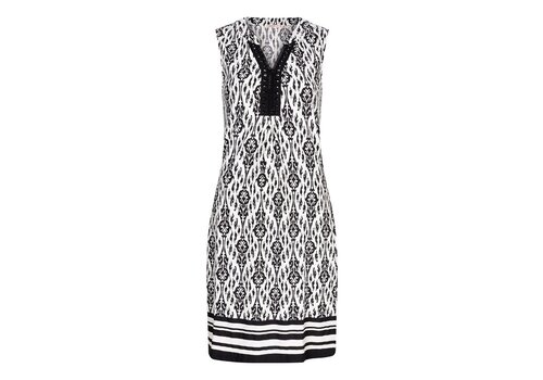 EsQualo EsQualo 30233 Black & White Print Dress