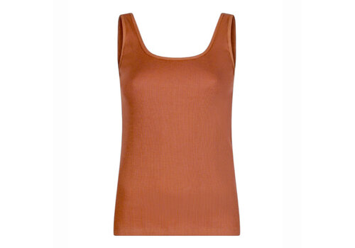 EsQualo EsQualo 30221 Pecan Rib Knit Top