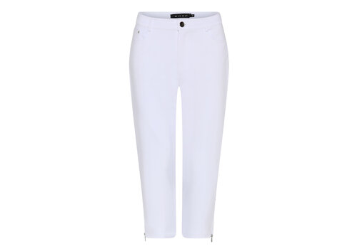 Micha S/S Micha 120 852 White 3/4 Pants w/Zips