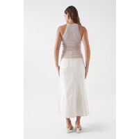 Salsa 210079556 Pale Gold Lurex Top