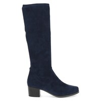 Caprice 25506 Navy stretch Block Heel Boot