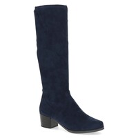 Caprice 25506 Navy stretch Block Heel Boot