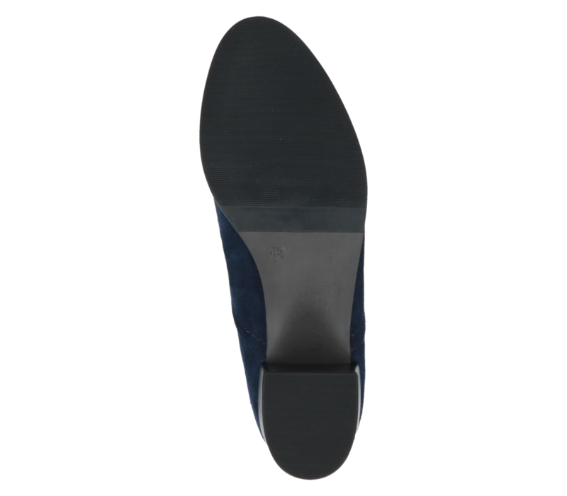 Caprice 25506 Navy stretch Block Heel Boot