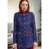 Bariloche NAVARRA Navy long Military Blazer