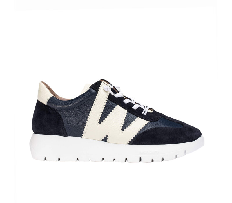 Wonders A-2476 Navy/Cream Sneaker