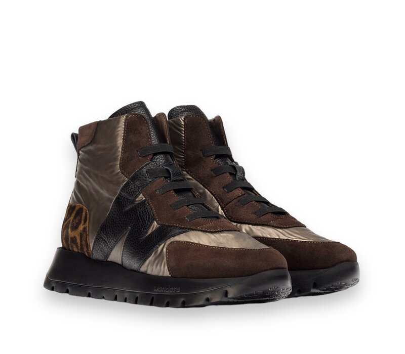 Wonders A-2471 Brown multi Hi-Top