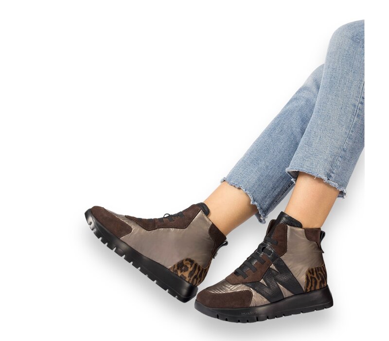Wonders A-2471 Brown multi Hi-Top