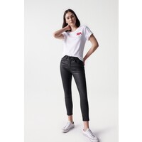 Salsa FAITH Push in cropped Faux Leather Jeans