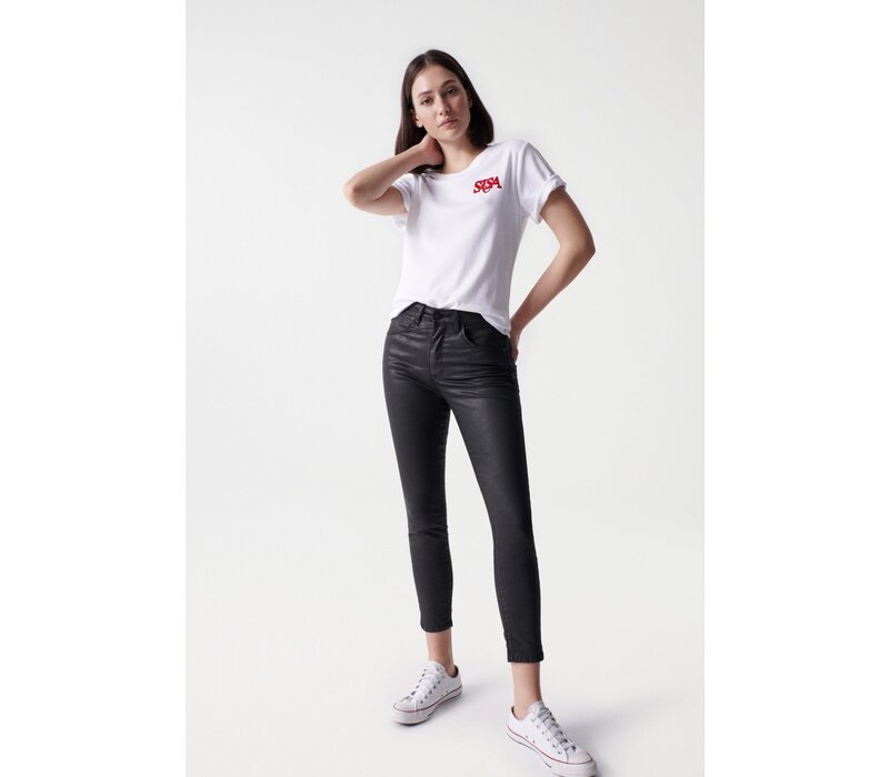 Salsa FAITH Push in cropped Faux Leather Jeans