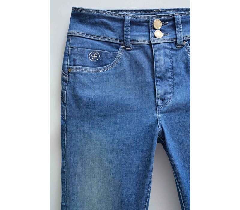 Salsa SECRET Push in Cropped Jeans pocket detail