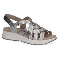 Caprice 28708 Silver Metal G-Fit Sandals