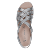 Caprice 28708 Silver Metal G-Fit Sandals