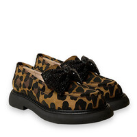 Marian SAVANA Leopard Bow Loafer