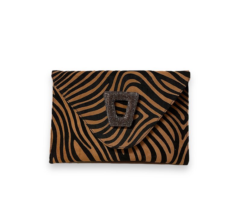 Marian 106 TEXAS Zébra Print Clutch