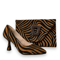 Marian 4100 TEXAS Zebra Print 8mm Heel