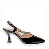 Marian 2526 Navy Shimmer Sling Backs