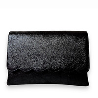 Marian 801 Black Shimmer Clutch Bag