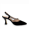 Marian Marian 2526 Black Shimmer Sling Backs