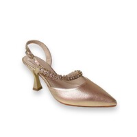 Marian 2526 Pale Gold Leather Sling Backs