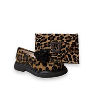 Marian SAVANA Leopard Bow Loafer