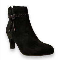 SPROX D5326 Black Suede A/Boots 7cm