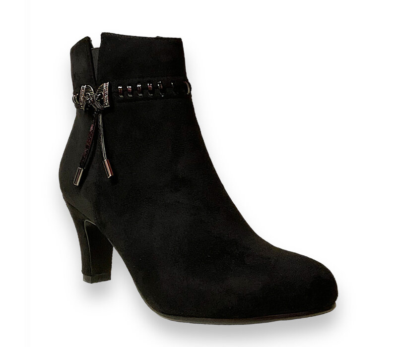 SPROX D5326 Black Suede A/Boots 7cm