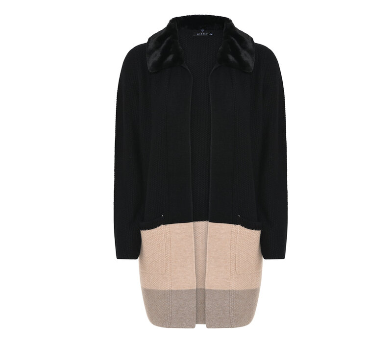 Micha 141 234 Black/Camel Cardigan