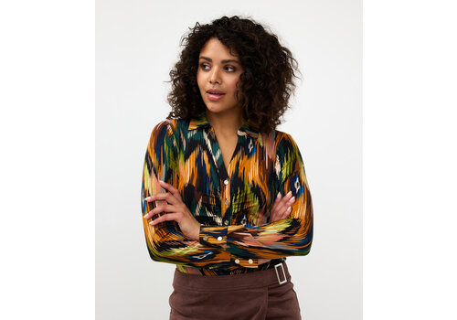 EsQualo A/W EsQualo 30504 UNIVERSE LIGHT Print Blouse