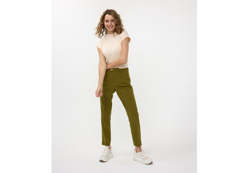 EsQualo A/W EsQualo 10548 CHINO CITY  Green Trousers