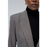 Salsa 21008800 Beige Checkered Blazer