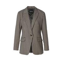 Salsa 21008800 Beige Checkered Blazer