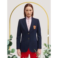 Bariloche BAZA Navy Creasted Blazer