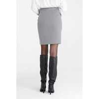 Goa Goa Grey Ruched Pinstripe Skirt