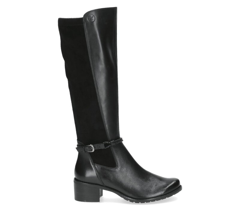 Caprice 25600 Black Stretch knee hi Boot