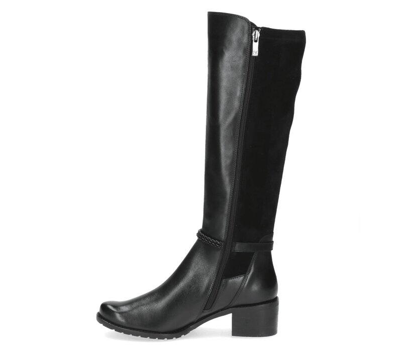 Caprice 25600 Black Stretch knee hi Boot