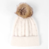 Pia Rossini ALORA Ivory Pom Pom Hat