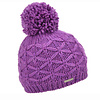 Seeberger Seeberger 019410  Magenta Knit Beanie Wool Pom Pom