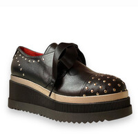 MarcoMoreo STUDS Black Platform Shoes