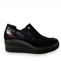 MarcoMoreo Dark Navy SHEEN Slip On Shoe