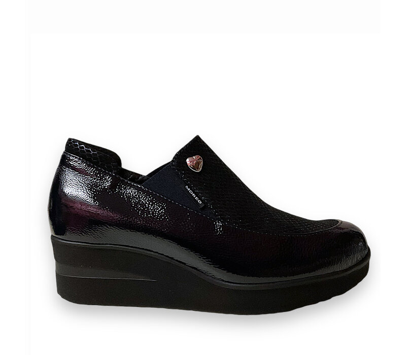 MarcoMoreo Dark Navy SHEEN Slip On Shoe