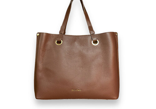 MarcoMoreo MarcoMoreo 1872021 Tan Leather Tote Bag