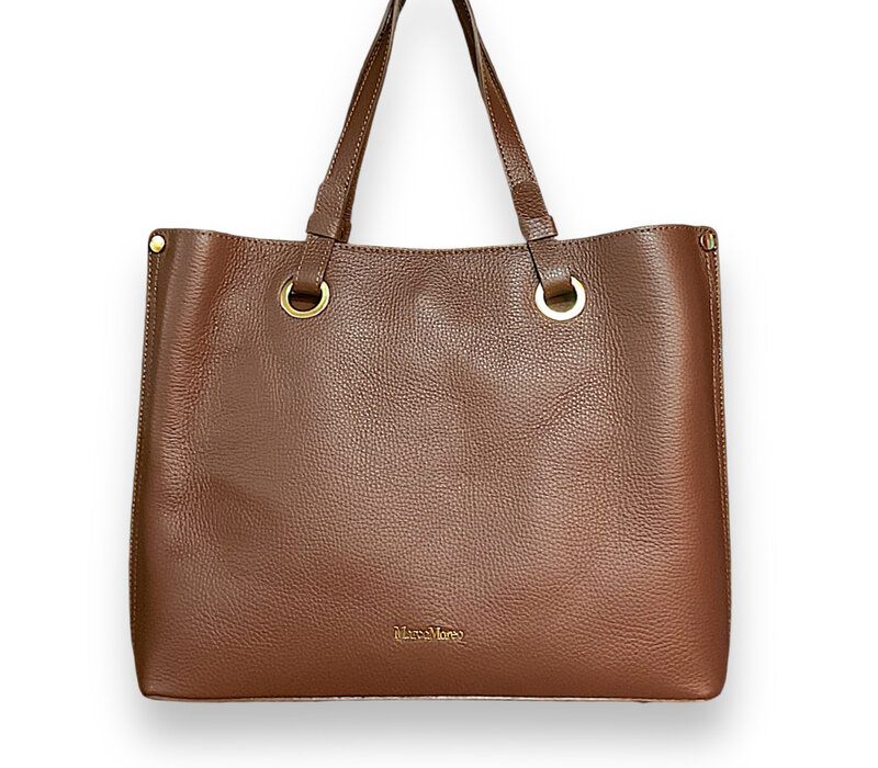 MarcoMoreo 1872021 Tan Leather Tote Bag