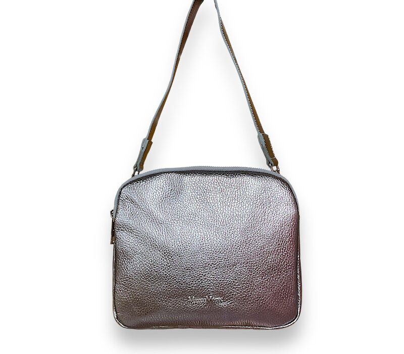MarcoMoreo BIANCA Pewter Twin Zip X-Body